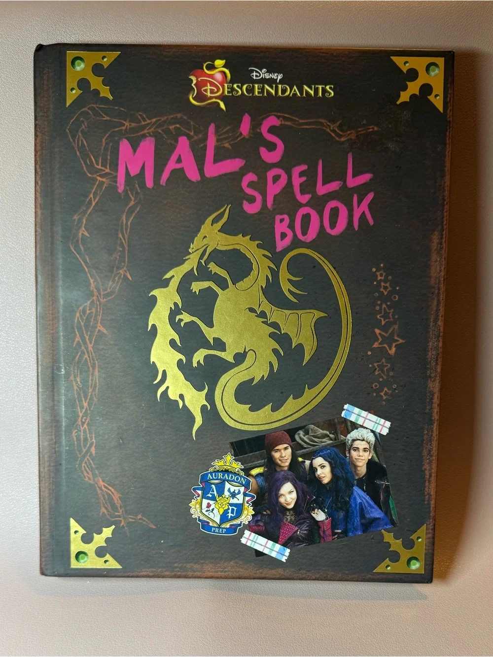 Disney Descendants Mal’s Spell Book Hardcover Collector Book Disney Press